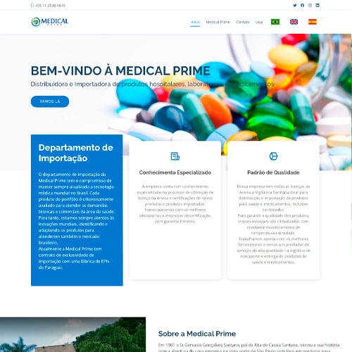 Medical Prime Distribuidora e Importadora de produtos hospitalares, laboratoriais e medicamentos