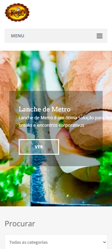 Kand's Mania bolos, doces, salgados, lanches e muito mais — versão para celular