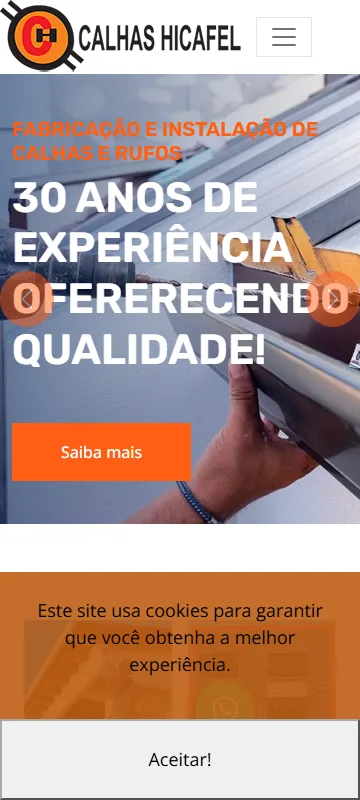 Calhas e Rufos em São Paulo | Hicafel — versão para celular