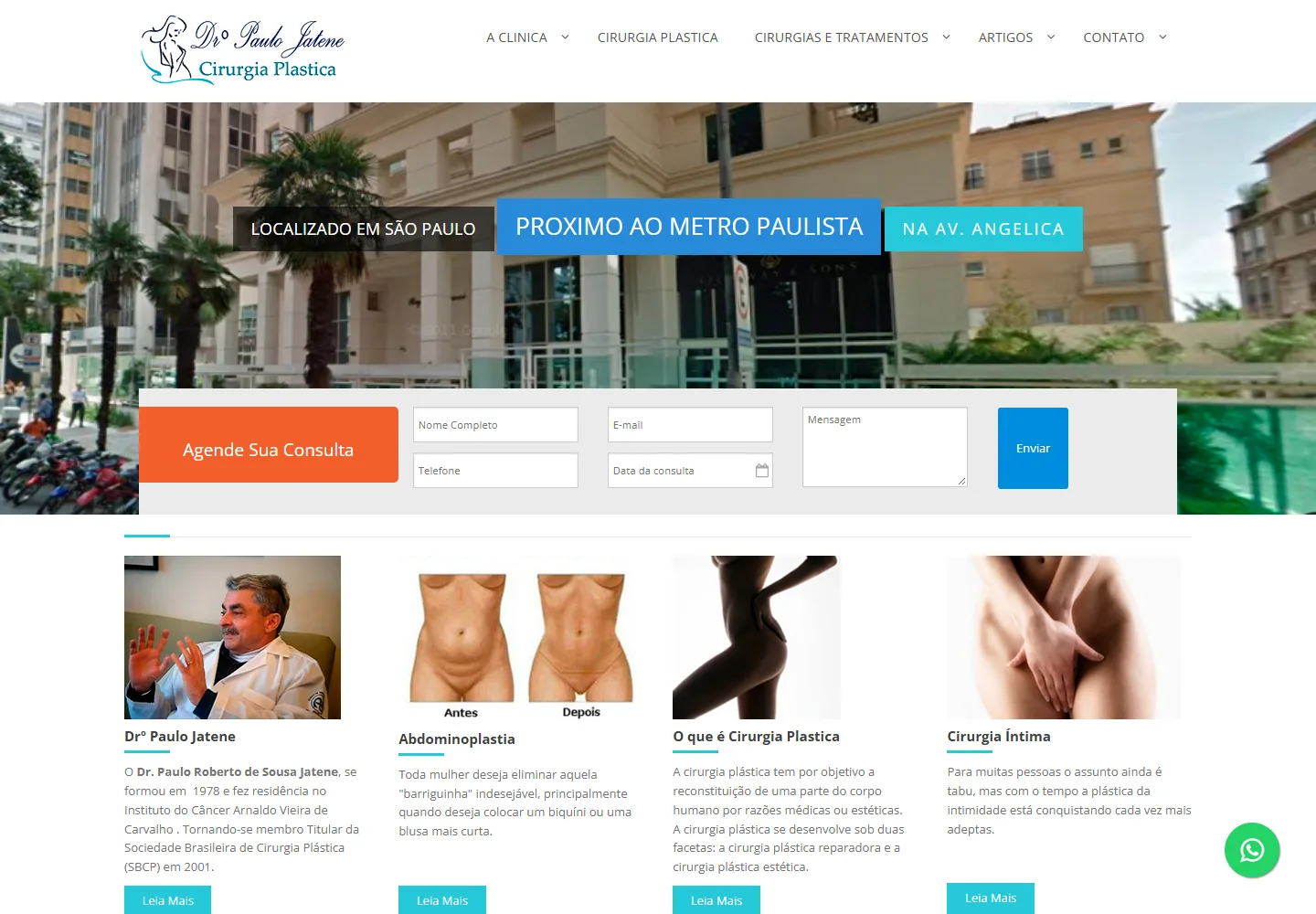 Clinica de Cirurgia Plastica - Dr° Paulo Jatene — versão para computador